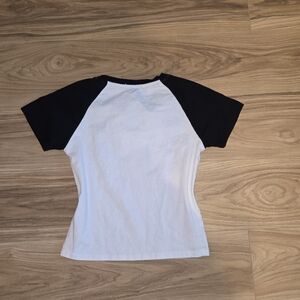 Black and white crop top